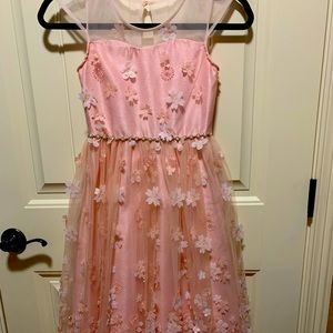 Floor length floral dress